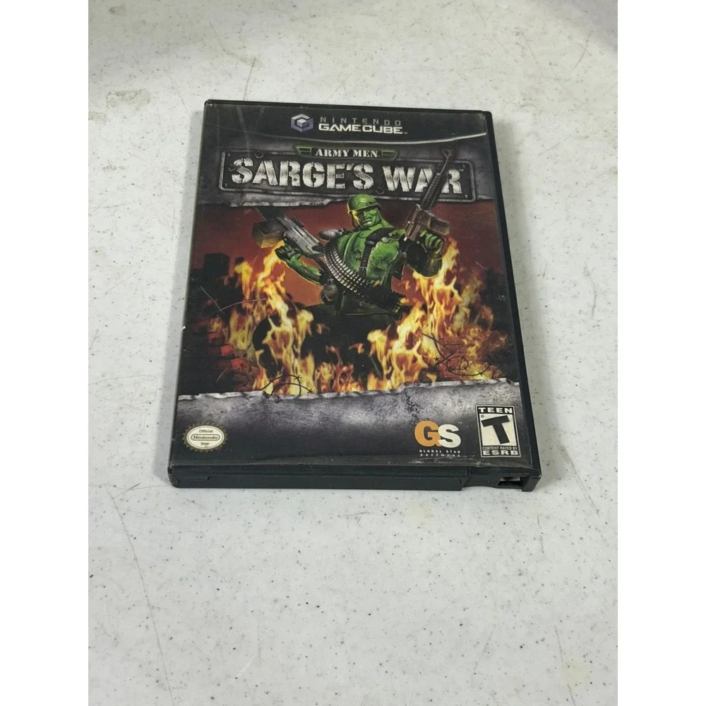 Army Men Sarge's War Nintendo GameCube GCN 2004 Global Star Software CIB T Rated